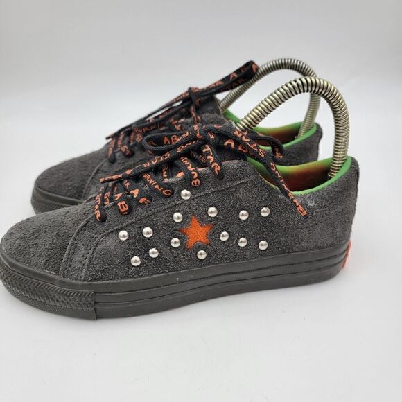 Converse X Come Tees One Star Ox Size 7 Womens Black Orange Shoes Sneakers - Picture 4 of 13